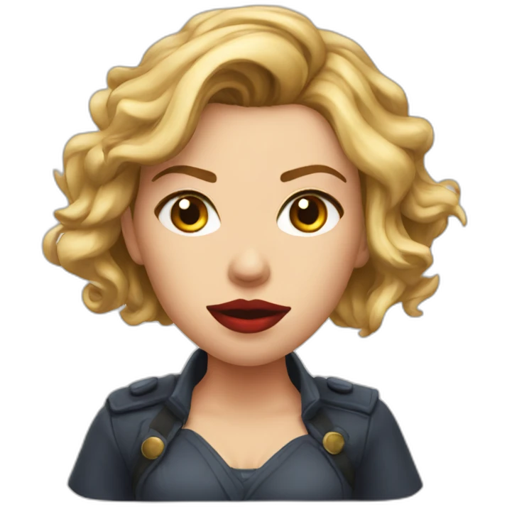 Mad scarlett johansson emoji