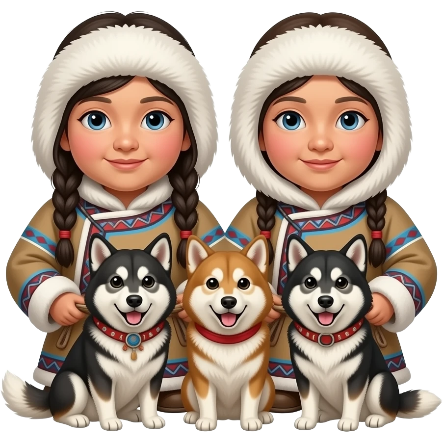 Eskimo sisters dogs emoji