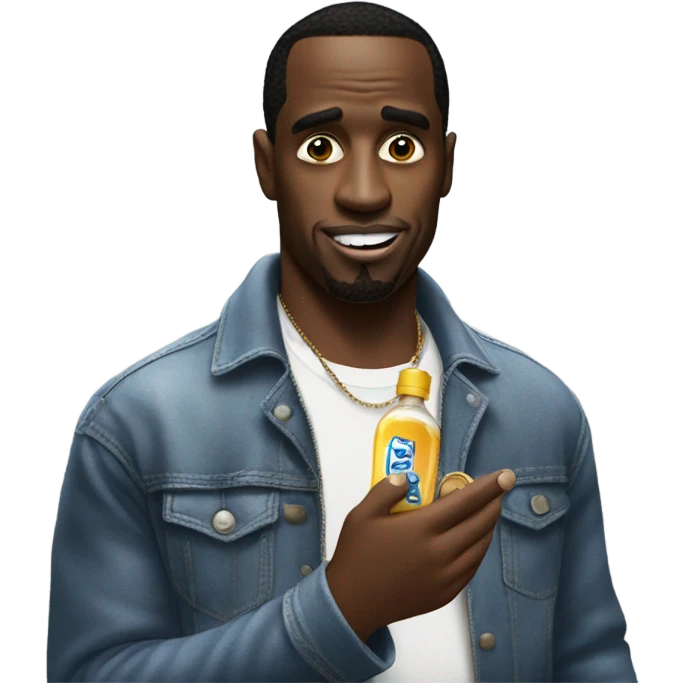P diddy with a condom in his hand emoji