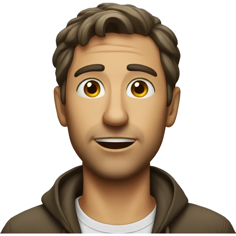 Italian man have a surprised  emoji