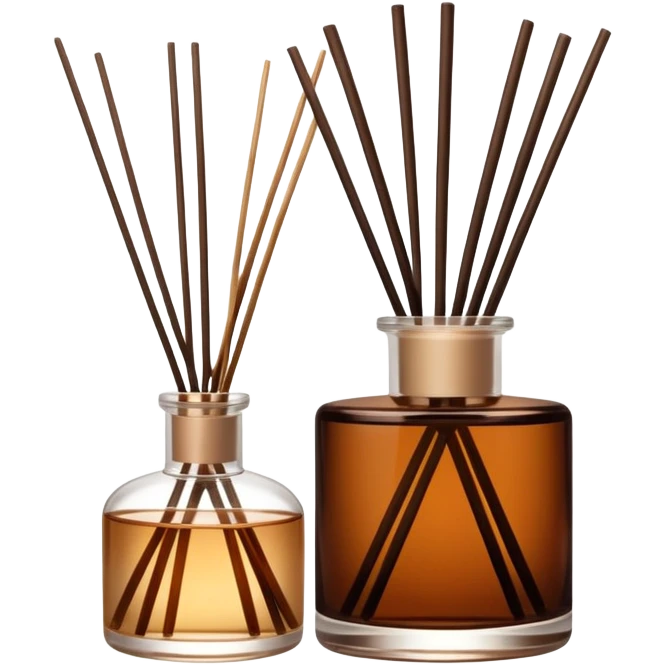 Reed diffuser in brown glass emoji
