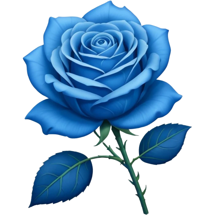 blue rose emoji