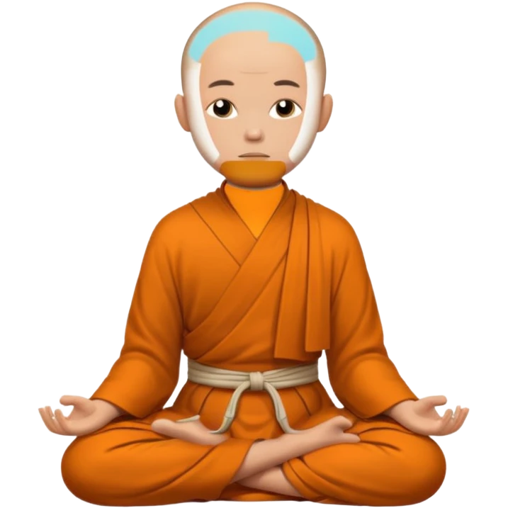 monk meditating emoji