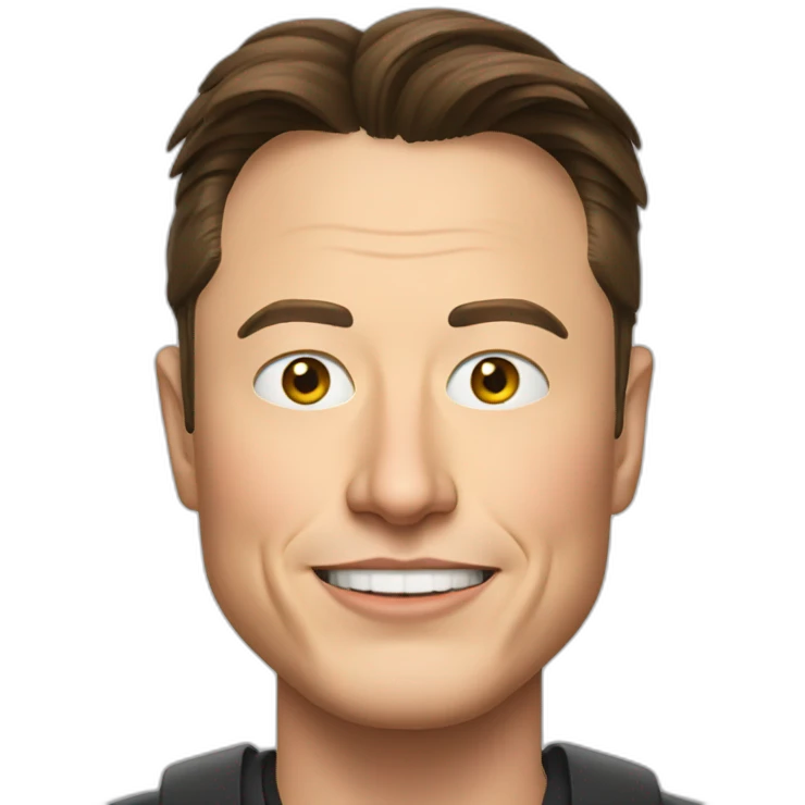 elon musk with a hat emoji