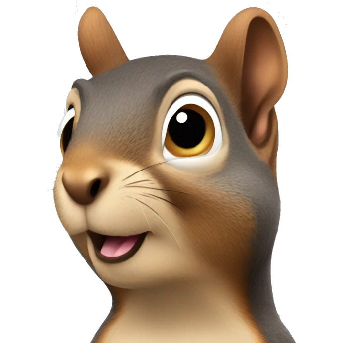 Squirrel looking sneaky emoji