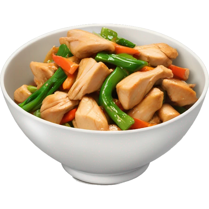 chicken stir fry emoji