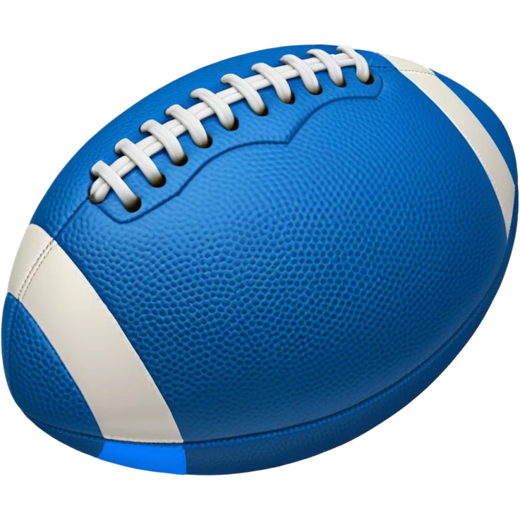 blue football ball emoji