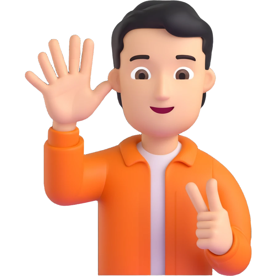 man gesturing OK emoji