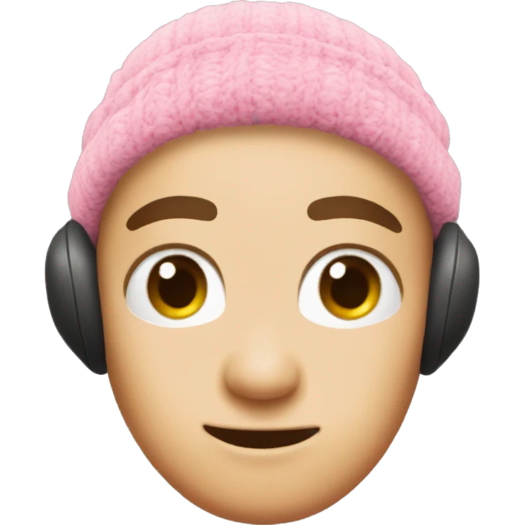 Pink Ear Warmers emoji
