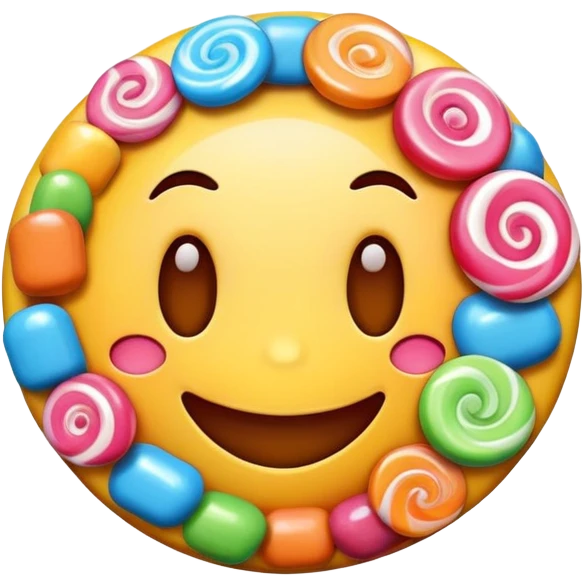 candy smiling emoji