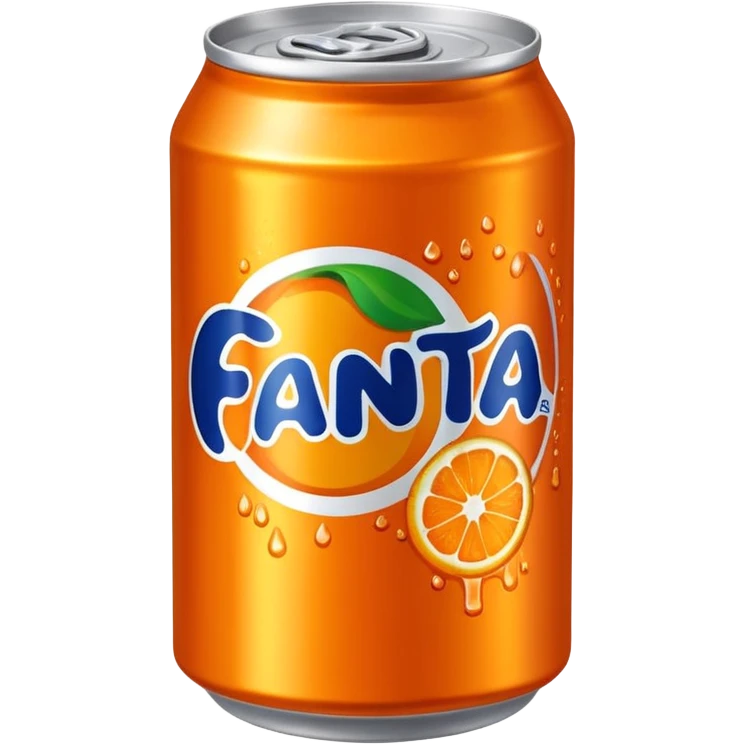 Fanta orange soda can emoji