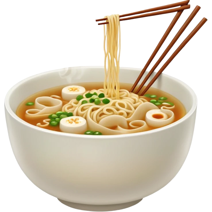 single bowl of noodles for one emoji