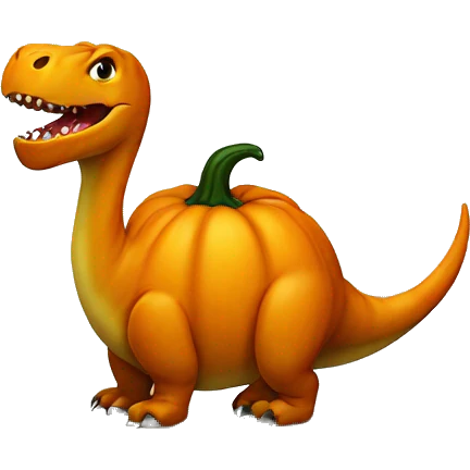 Dinosaur Pumpkin emoji