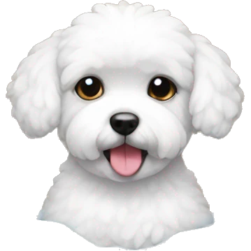 bichon in a bathtub emoji