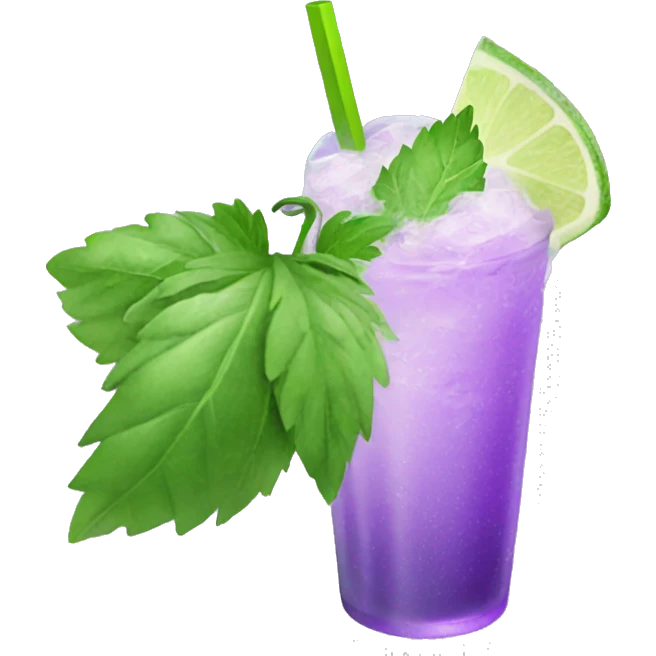 Mojito fading purple emoji
