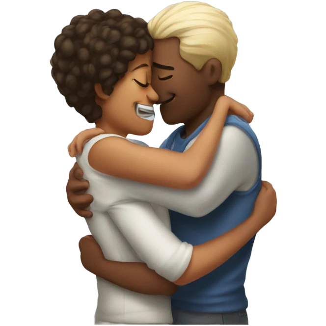 Hugs and kisses emoji