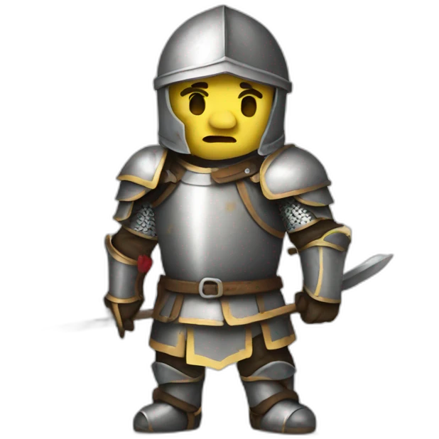 Wounded knight emoji