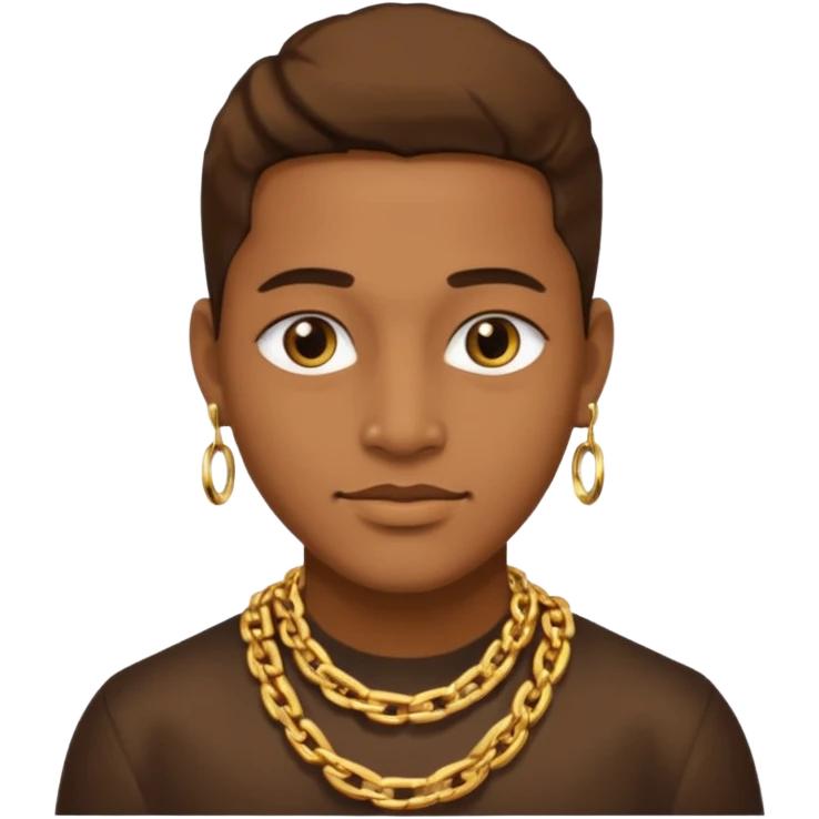 Make the rich face with chains emoji