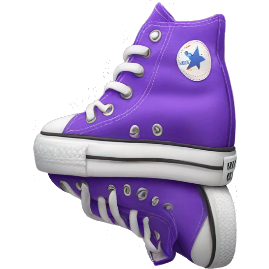 Purple converse emoji