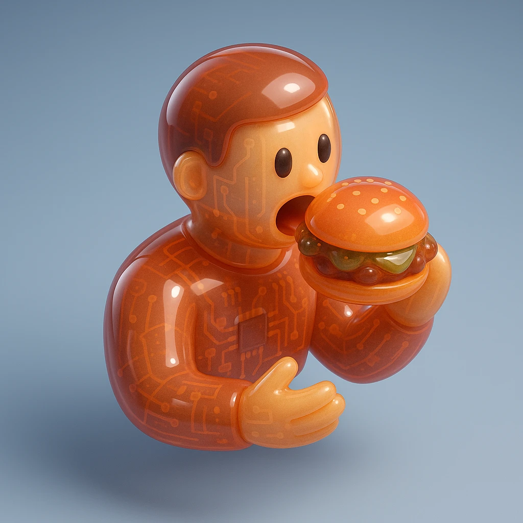 person eating sloppy joe emoji