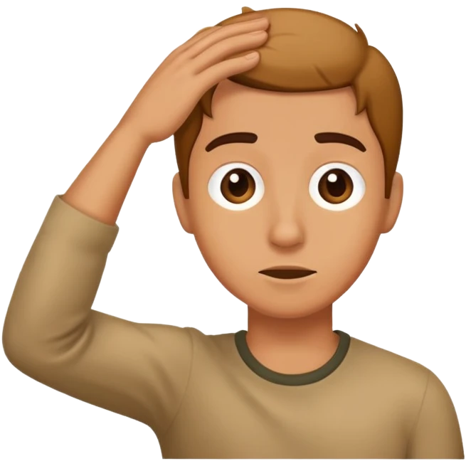 Scratching head emoji