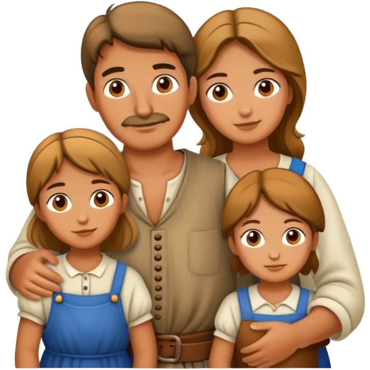peasants big family emoji