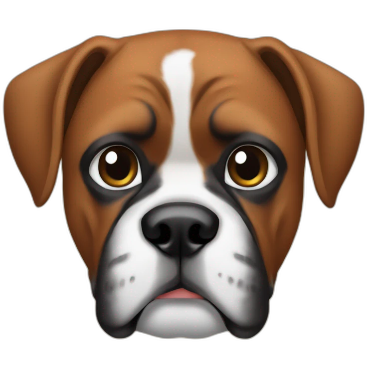 boxer dog face emoji