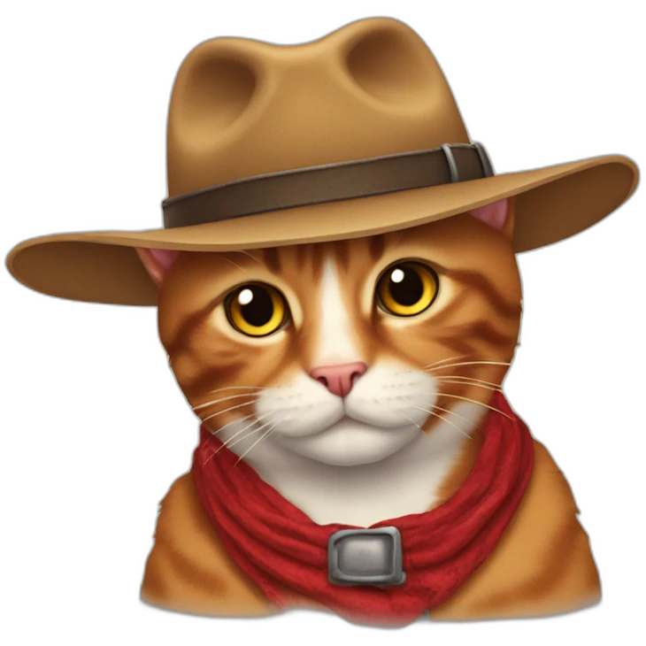 Red cow boy cat emoji