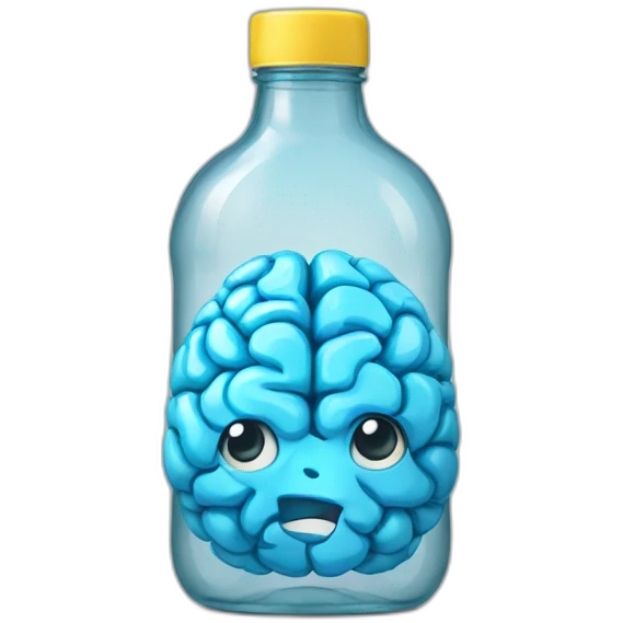 brain bottle emoji