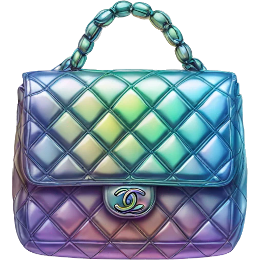 Iridescent Chanel bag emoji