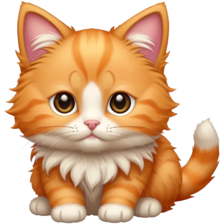 tierno gatito naranja claro  emoji