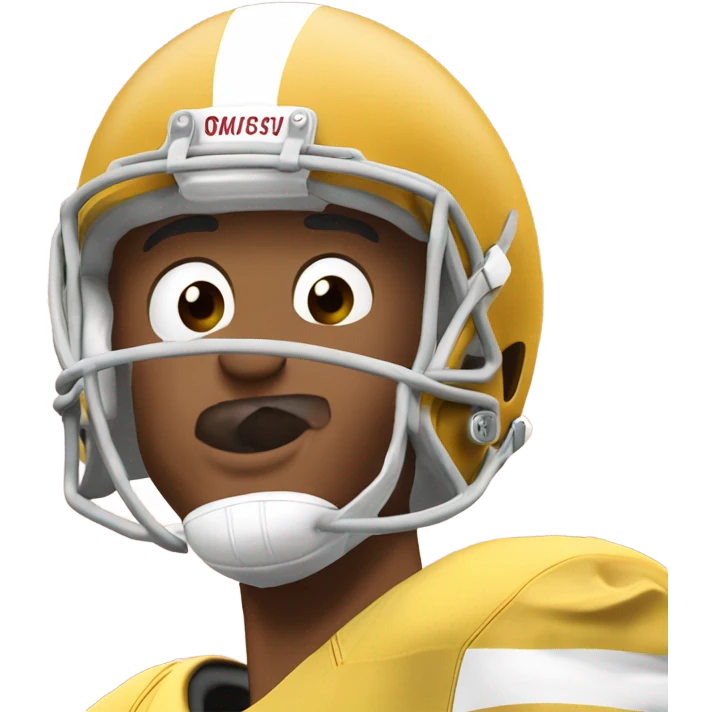 jalen hurts wearing a cheese head  emoji