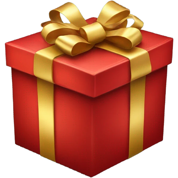 red box gift emoji