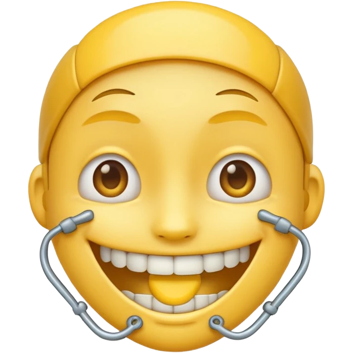 Emoji avec un appareil dentaire  emoji