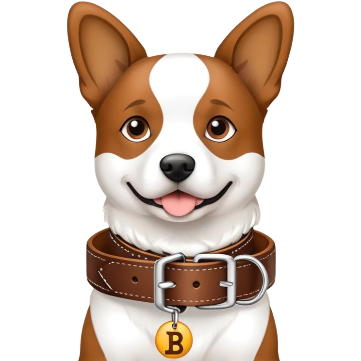 Dog collar that says “Brooklyn” emoji