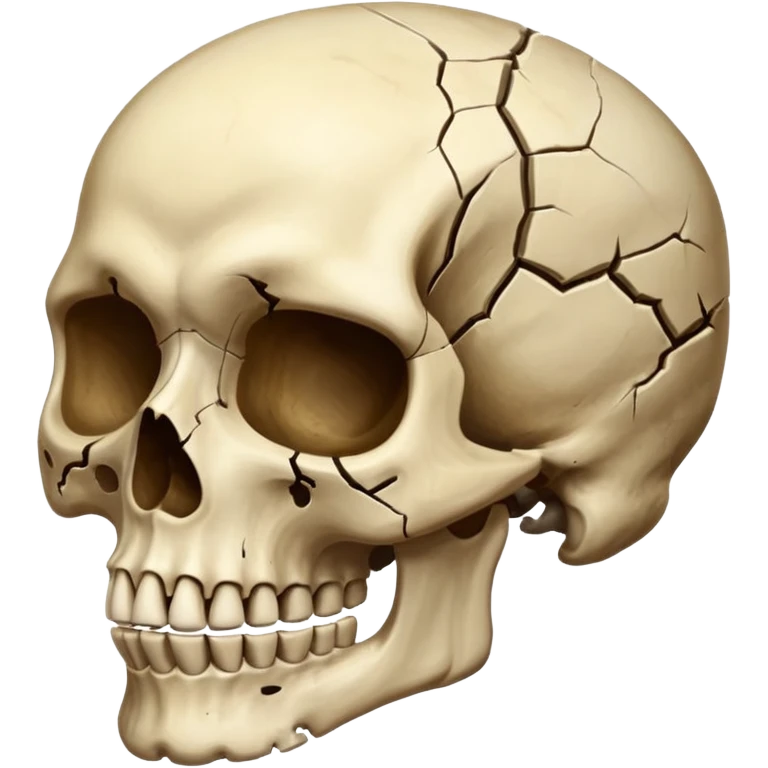 Skull t9 the side emoji