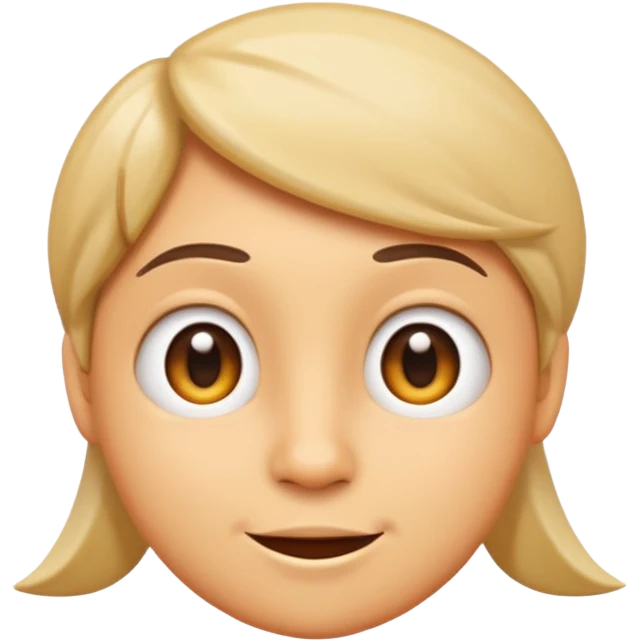cartoonish figure with a prominent backside glancing sideways with a mischievous look, emoji style emoji