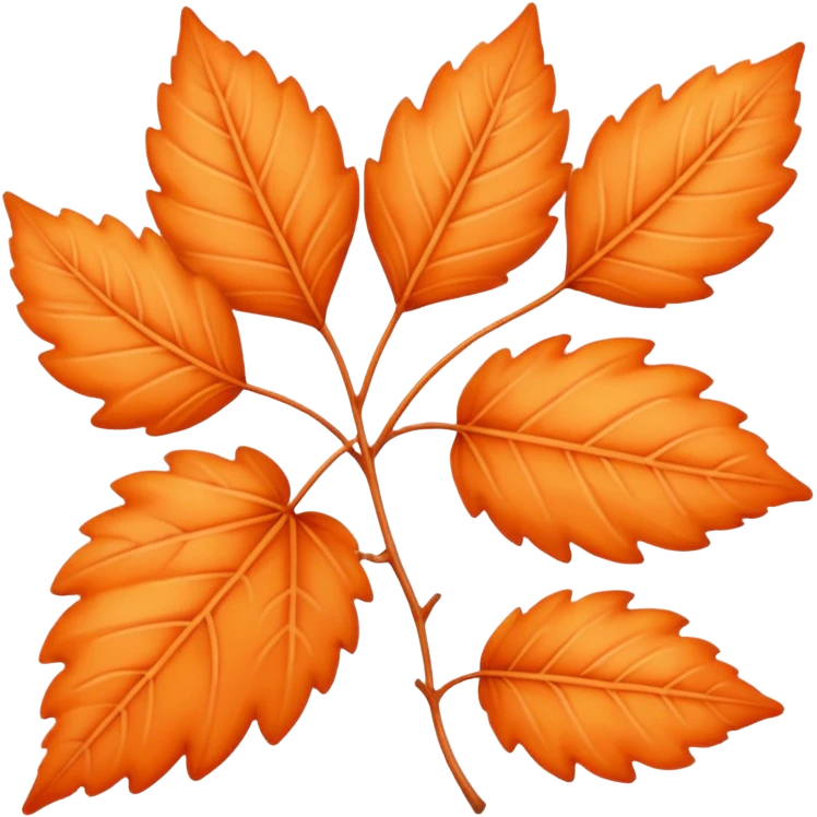 Pastel orangeleaves  emoji