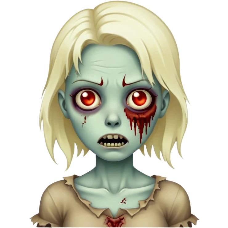 garota zombie emoji