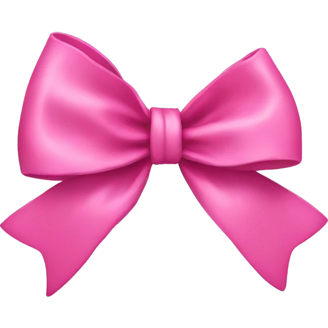 Pink bow emoji
