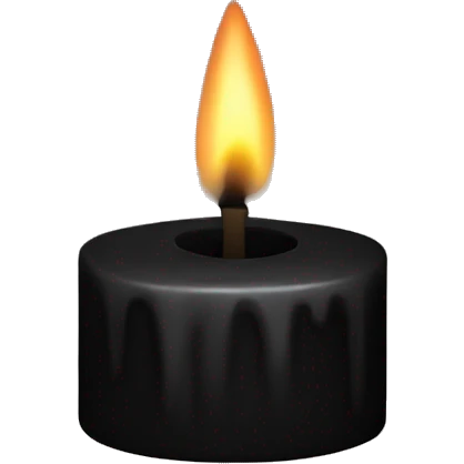 Black candle emoji