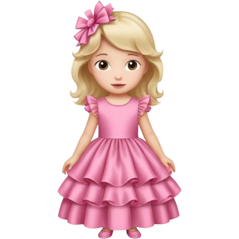 Gown in pink for kids emoji