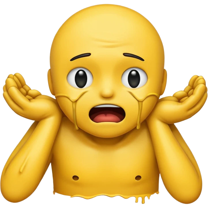 an emoji that strangles itself emoji