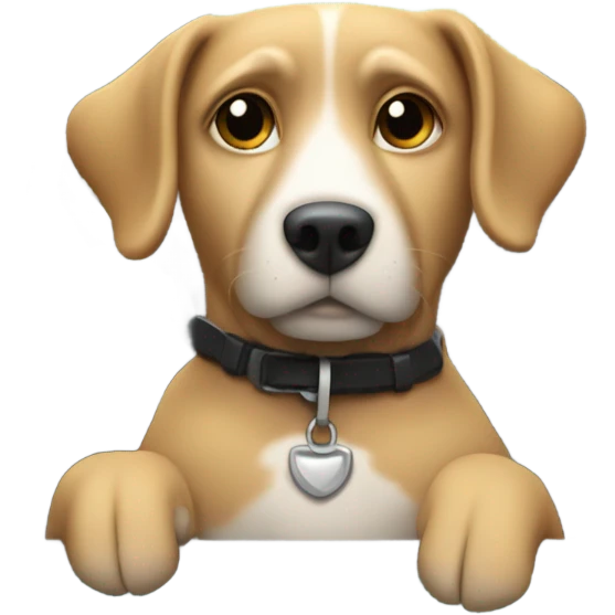 Dog driving a van emoji