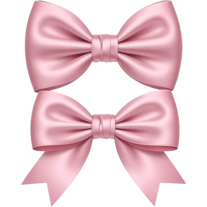 Light pink bows emoji