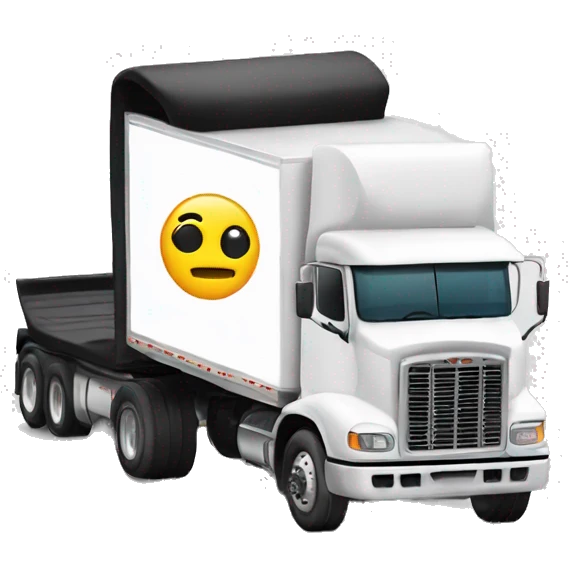 Semi truck with “PGS” letters on the side emoji