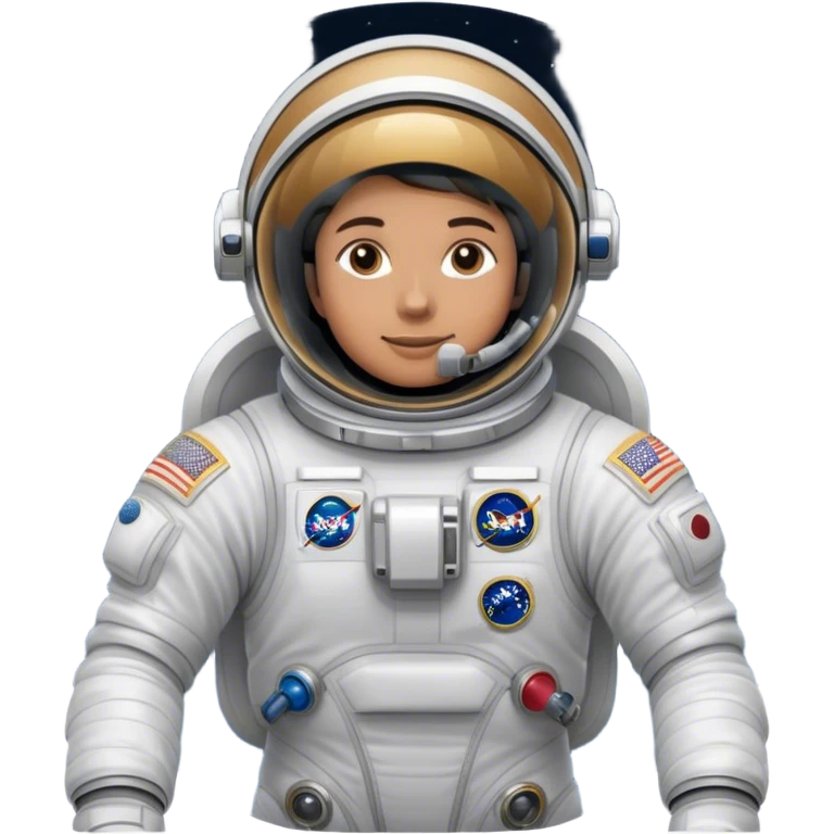 👨‍🚀 Cinematic Realistic Astronaut – A highly detailed depiction of an astronaut in a state-of-the-art space suit, floating weightlessly in the vast expanse of space. The reflective visor captures the distant Earth, while intricate suit details and soft lighting create an immersive sense of realism. emoji