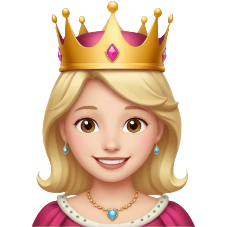 Una persona enamorado y con una corana emoji