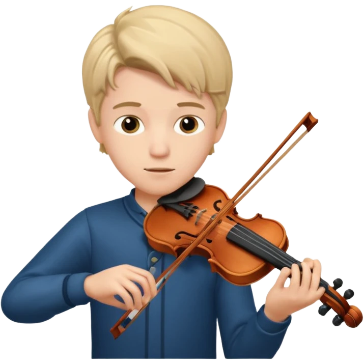 boy playing violin emoji