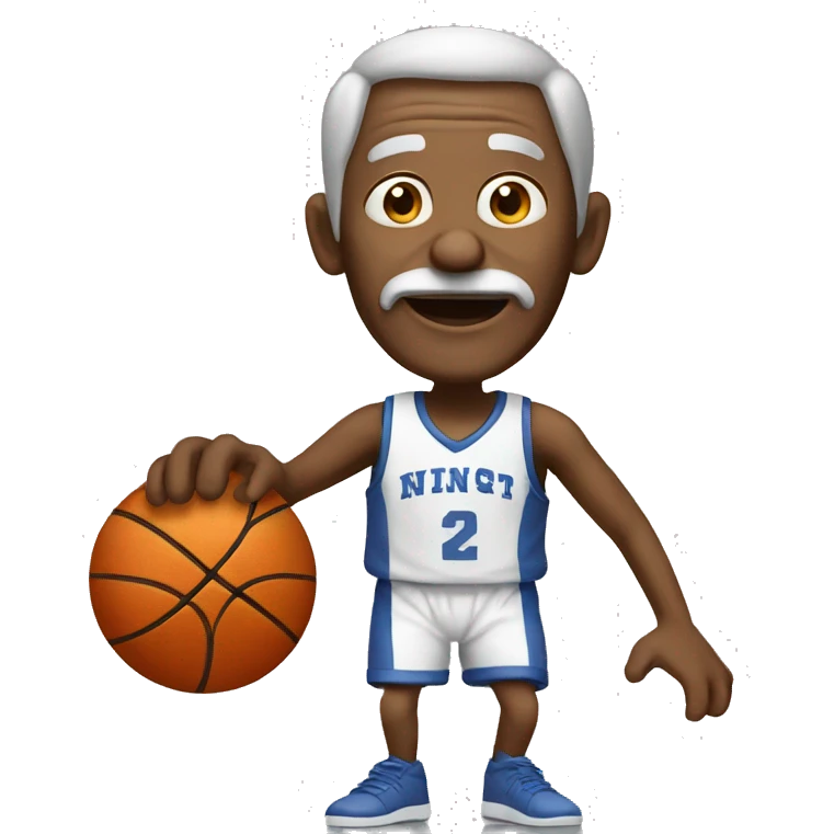 Old man playing basketball emoji